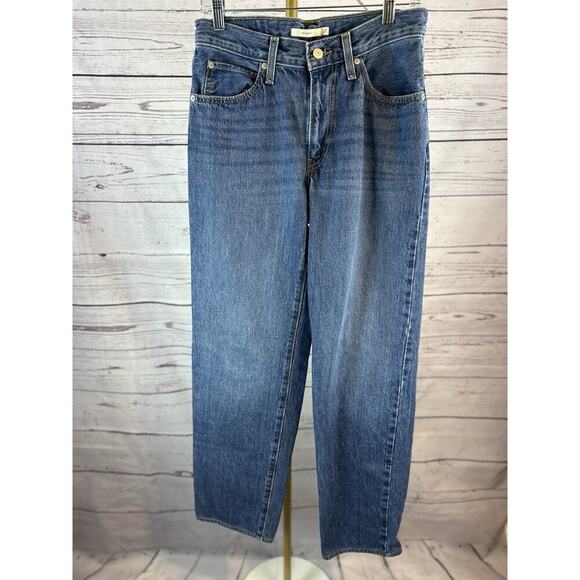 Levi's Denim - Levi’s 94 Baggy Jeans Womens Size 27 Medium Wash High Rise Relaxed Straight
